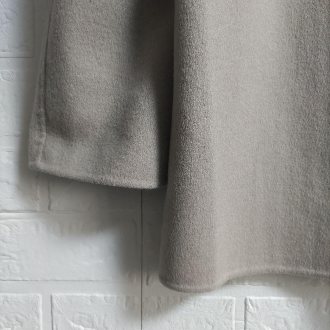 23区　ウールアンゴラ フーデットリバーコート ショート