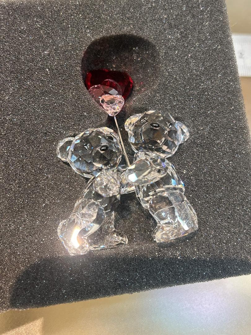 SWAROVSKI スワロフスキー クリスベア カップル ハート バルーン