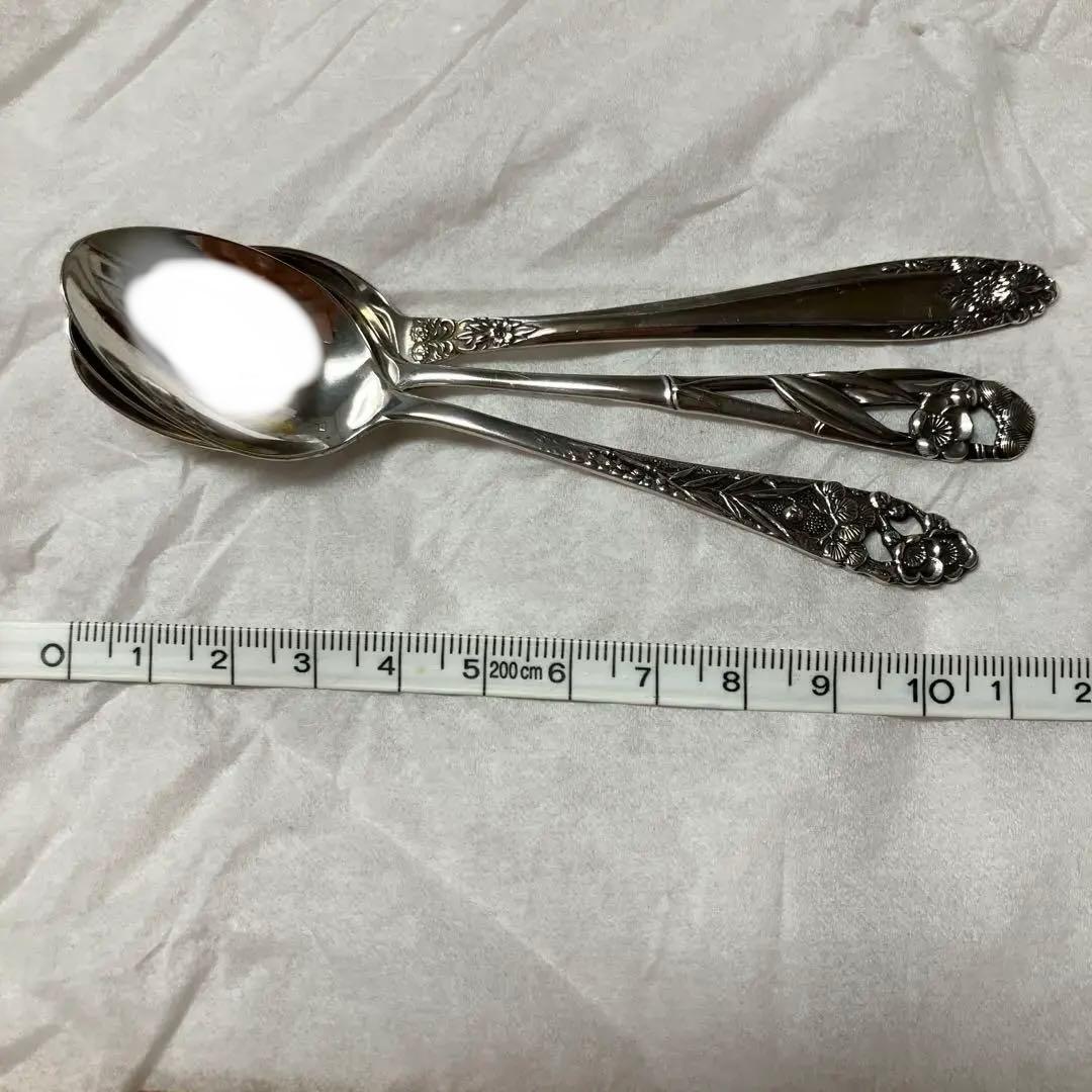 三越　シルバースプーン　銀スプーン　シルバー950 梅　ウメ　マリーゴールド