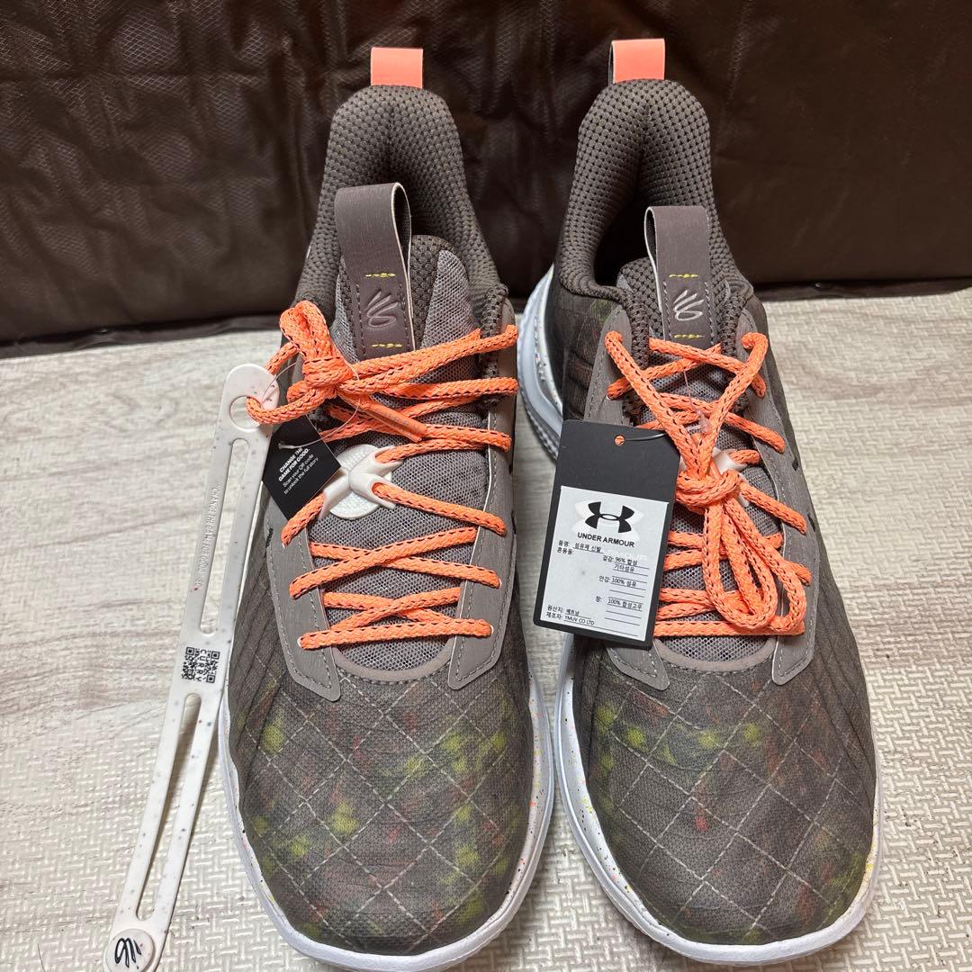 Under Armour Curry バスケットシューズ グレー/オレンジ