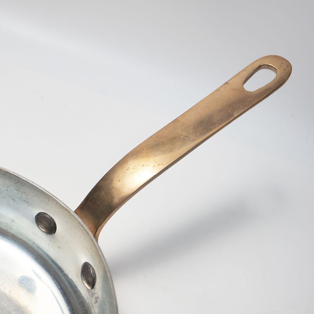 フランス製 ソースパン 片手鍋 フライパン ミニパン 銅製 カッパー