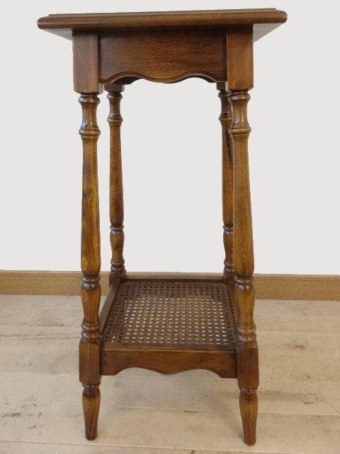 カリモク　コロニアル　花台　サイドテーブル　USED