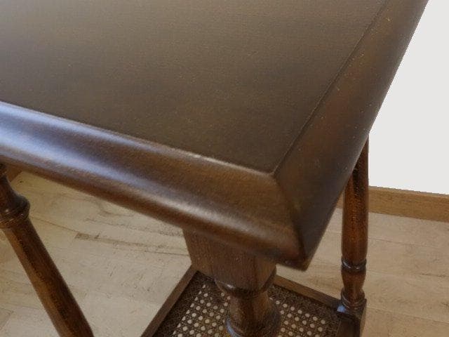 カリモク　コロニアル　花台　サイドテーブル　USED