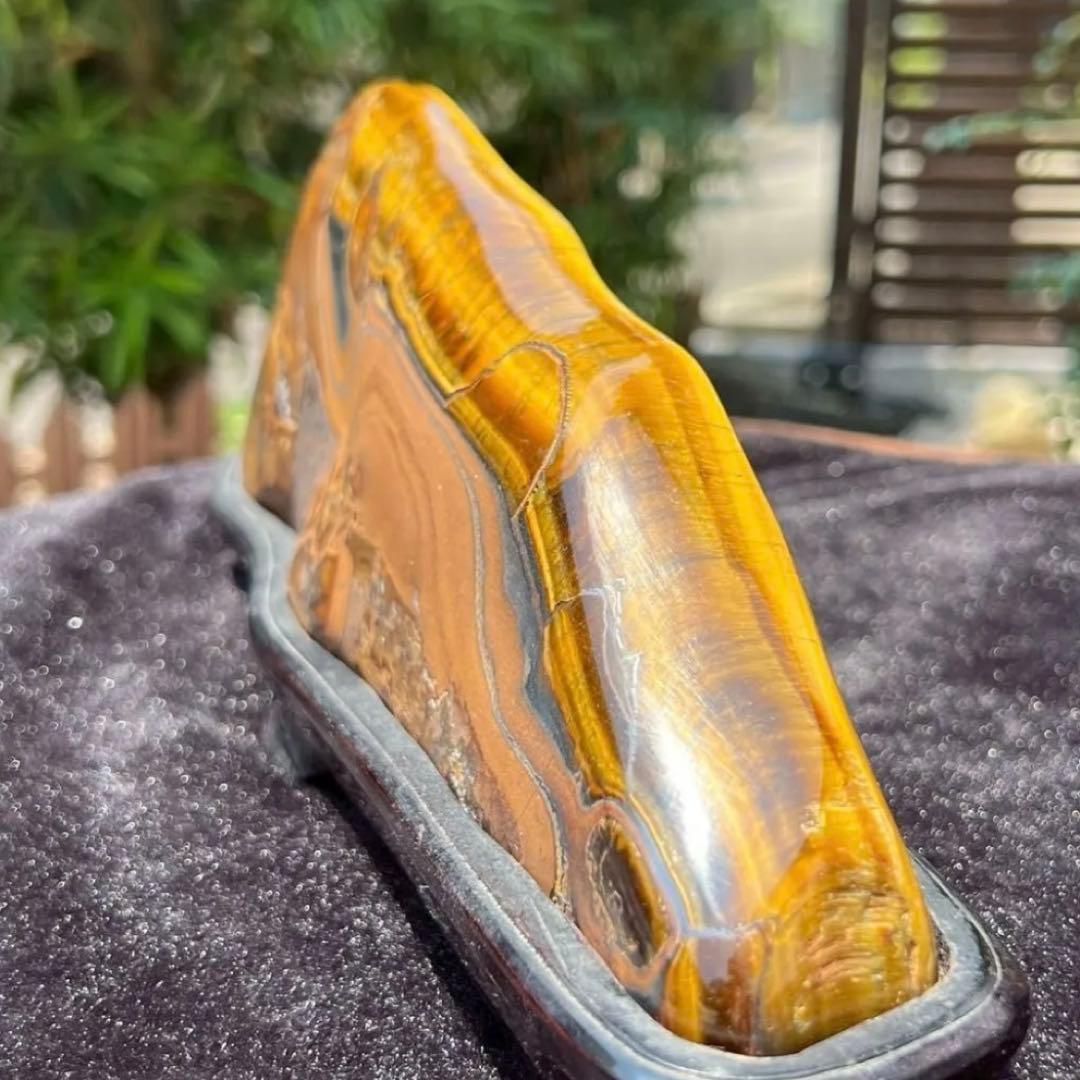 ☆超大型 激レアサイズ☆素敵な色合いと模様☆タイガーアイ 虎目石 原石 天然石