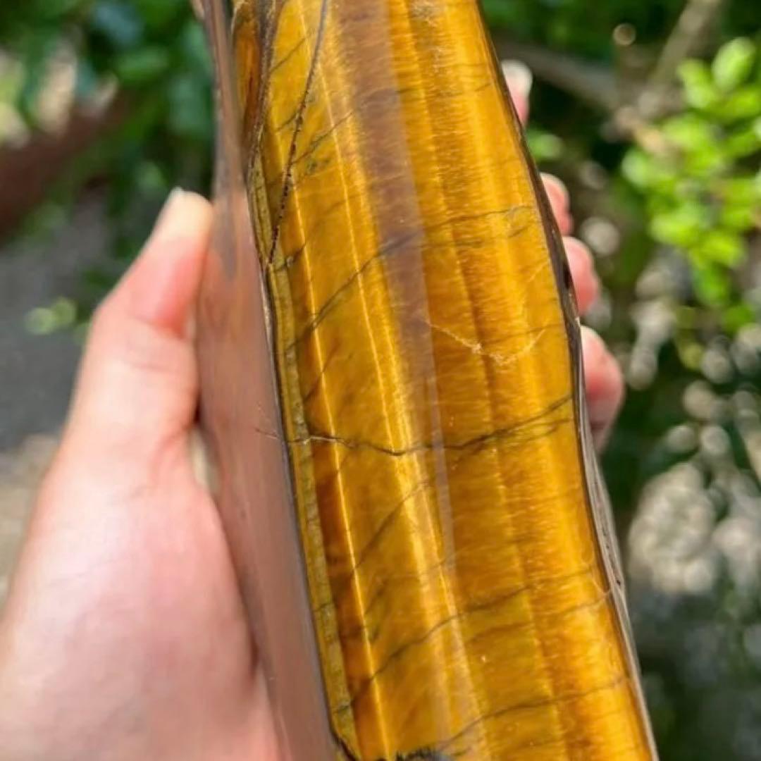 ☆超大型 激レアサイズ☆素敵な色合いと模様☆タイガーアイ 虎目石 原石 天然石