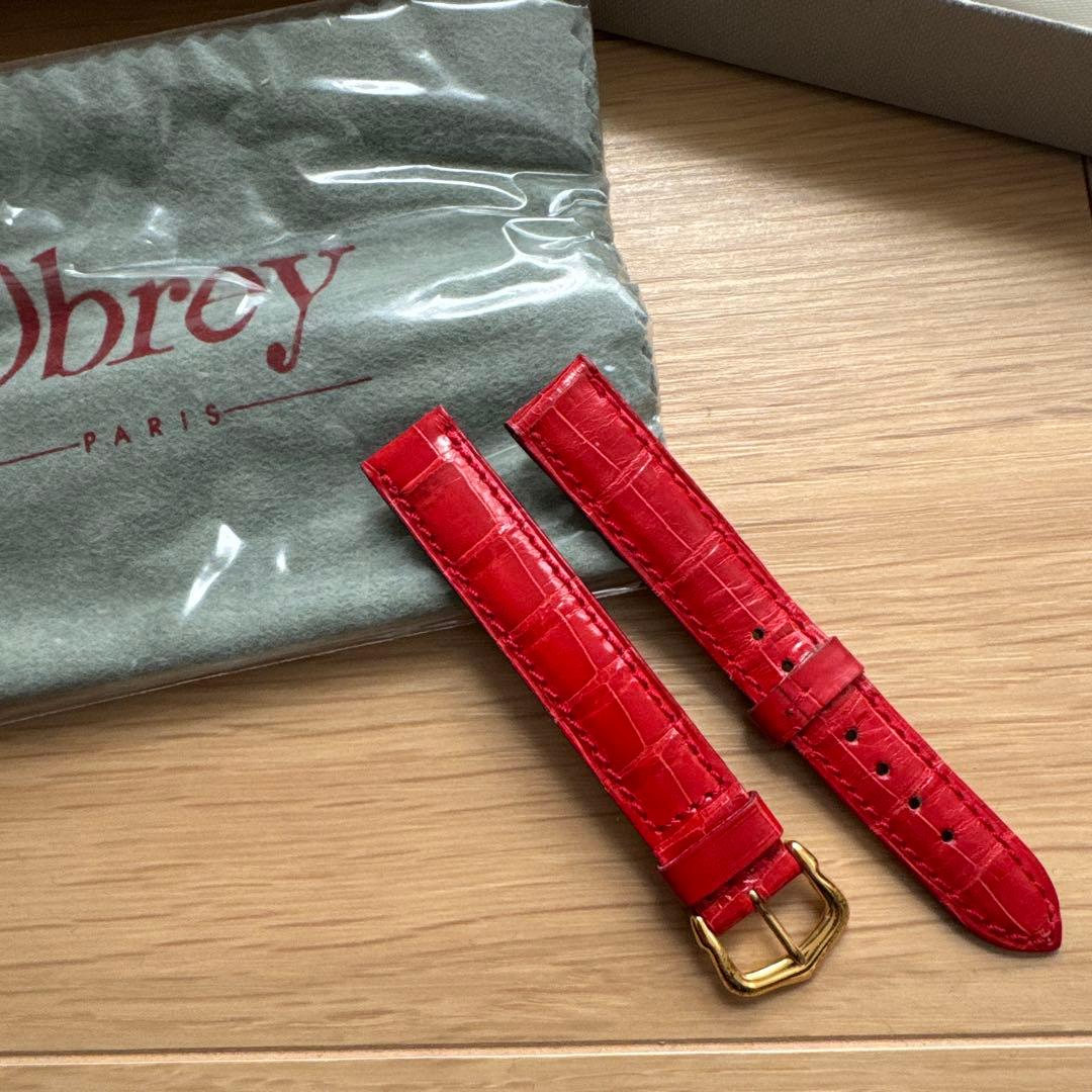 [新品・未使用] オブレイ クロコダイル時計ベルト