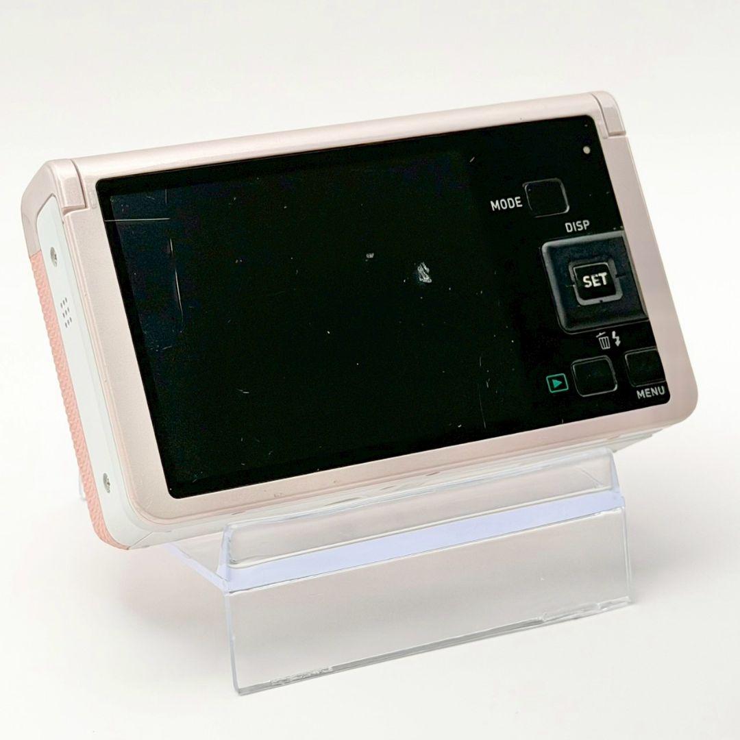 【人気カラー】CASIO EX-ZR60 動作OK ピンク デジカメ 113-7