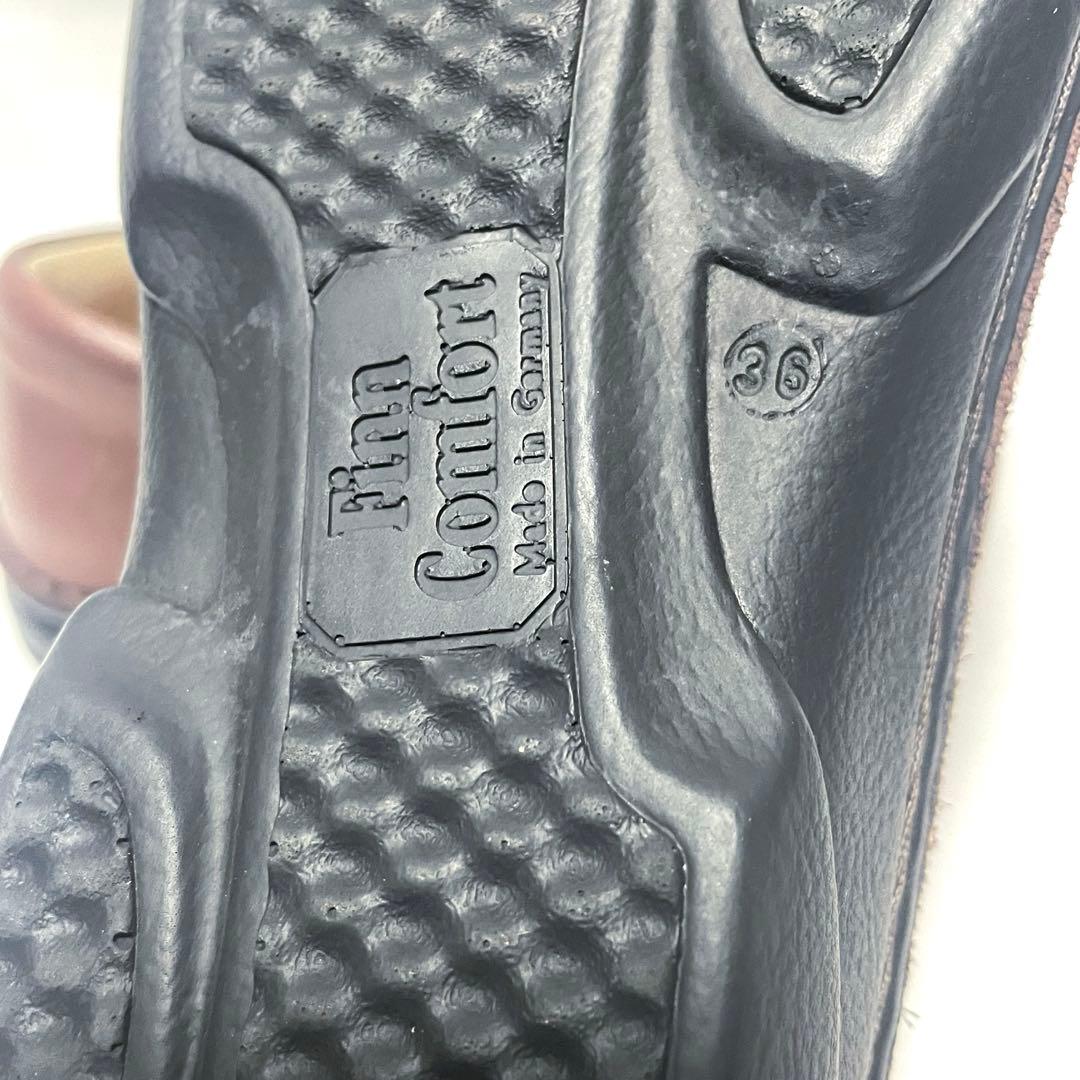 ★フィンコンフォート ナッシュビル Tストラップ レザー ブラウン 23㎝