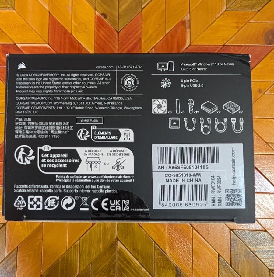 CORSAIR iCUE LINK RX120 RGB スターターキット