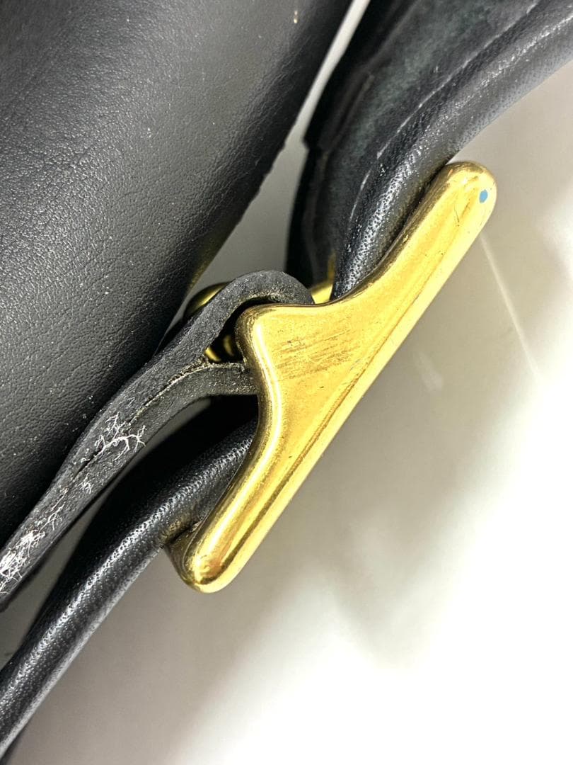 25W12-152 COACH コーチ オールドコーチ ブラックレザーバッグ