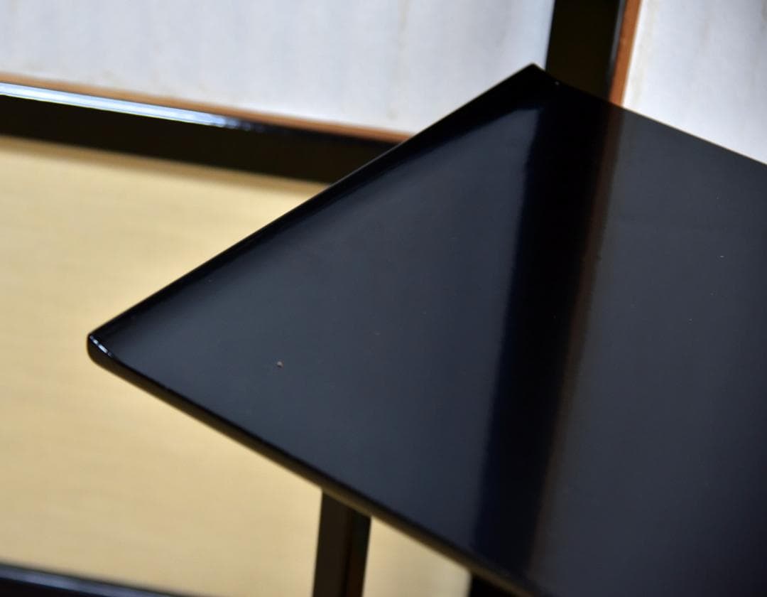 真塗　及台子【極上品】組立式　飾り棚　お茶道具／共箱