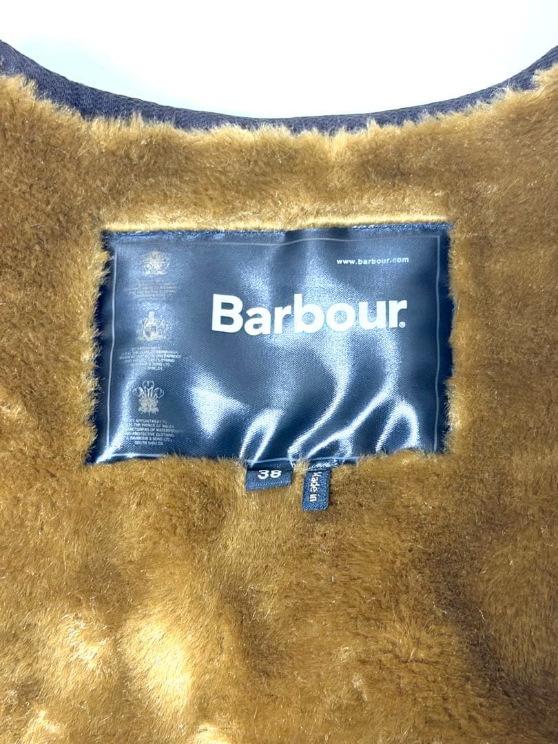 Barbour ファーベスト サイズ38 ポケット付き　バブアー