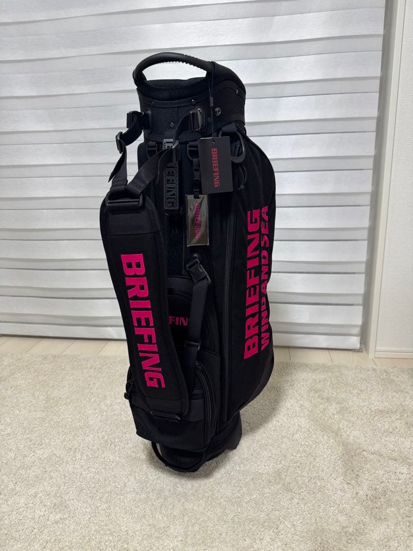 BRIEFING WIND AND SEA キャディバッグ サックス pink