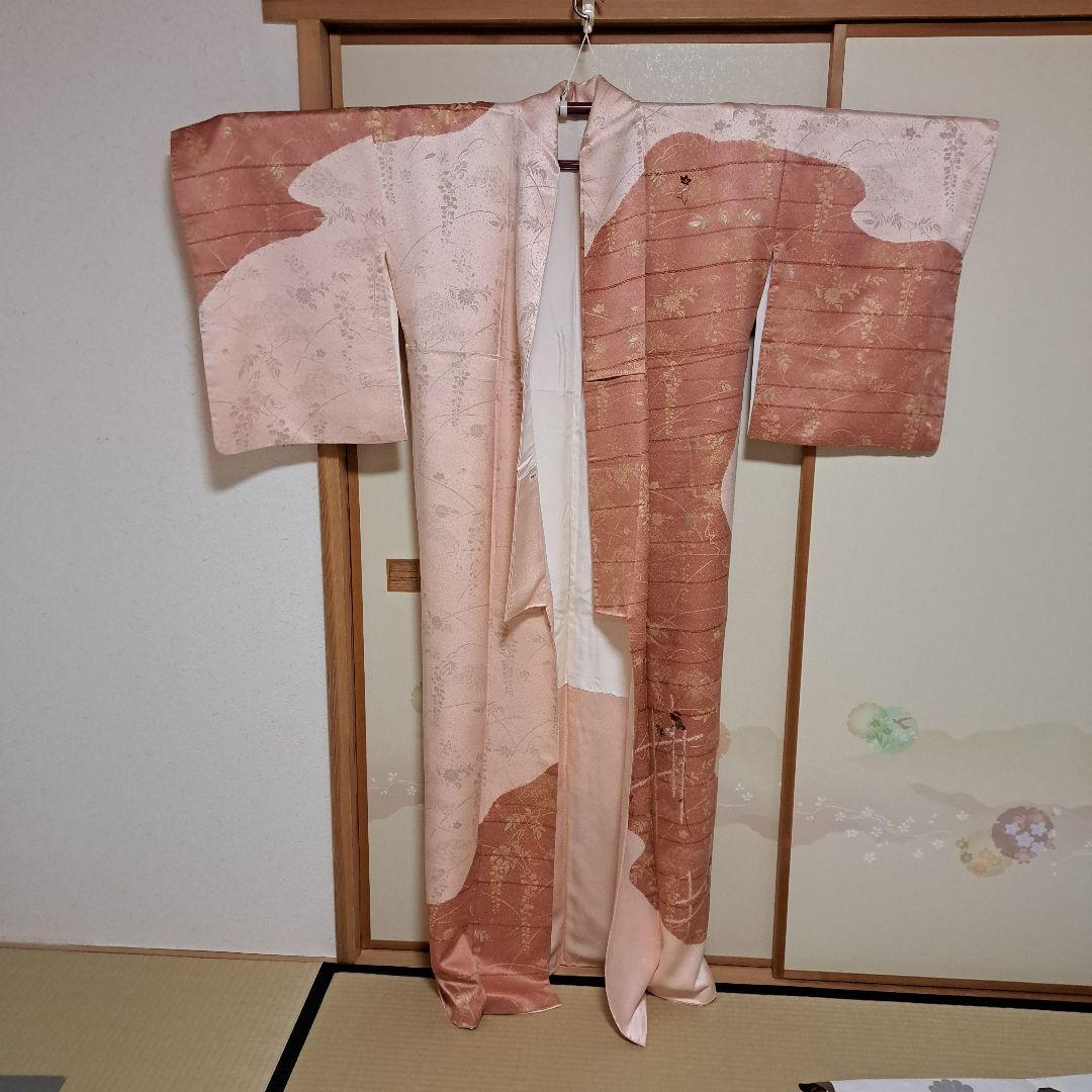 mac!　訪問着フルセット+正絹長襦袢　パールトーン加工