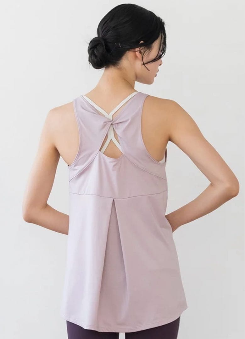 SUKALA バックツイストセパレートタンクトップM ホワイト