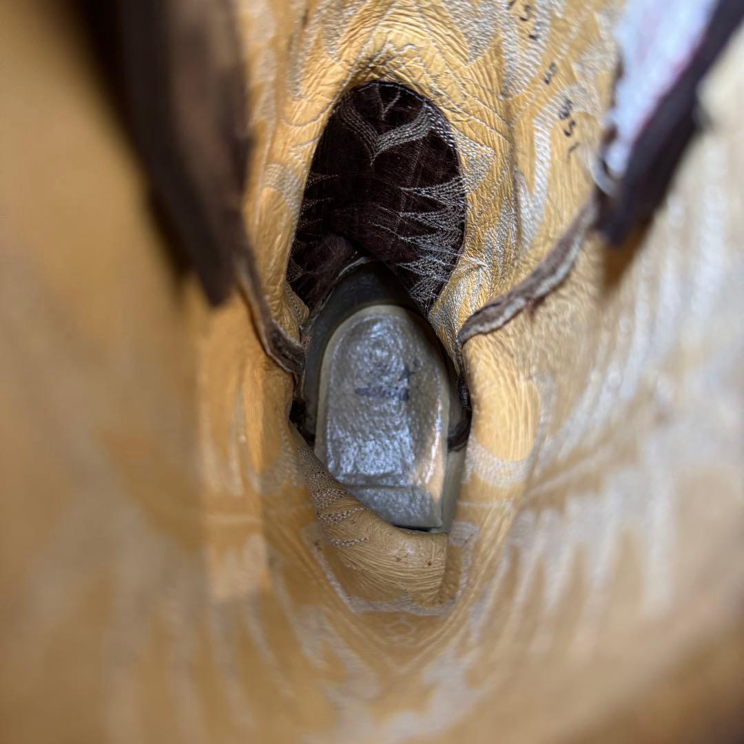 【大人気】Tony Lama 25cm ウエスタンブーツ　トライバル　ステッチ