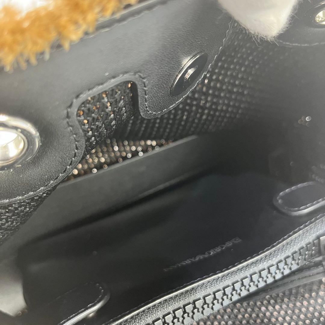 ポポロン ✨希少✨ EMPORIO ARMANI ラフィア　ストローバッグ