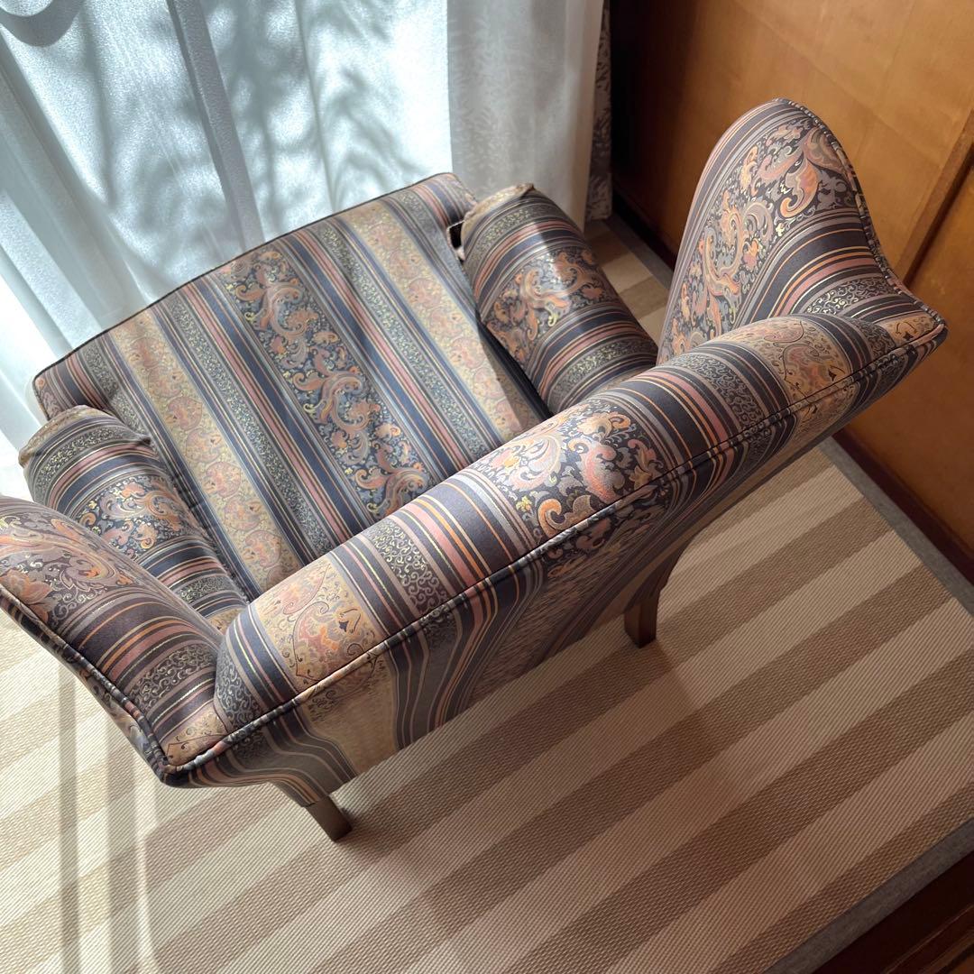 た64【美品】カリモク domani 1人掛けソファ アームチェア ドマーニ