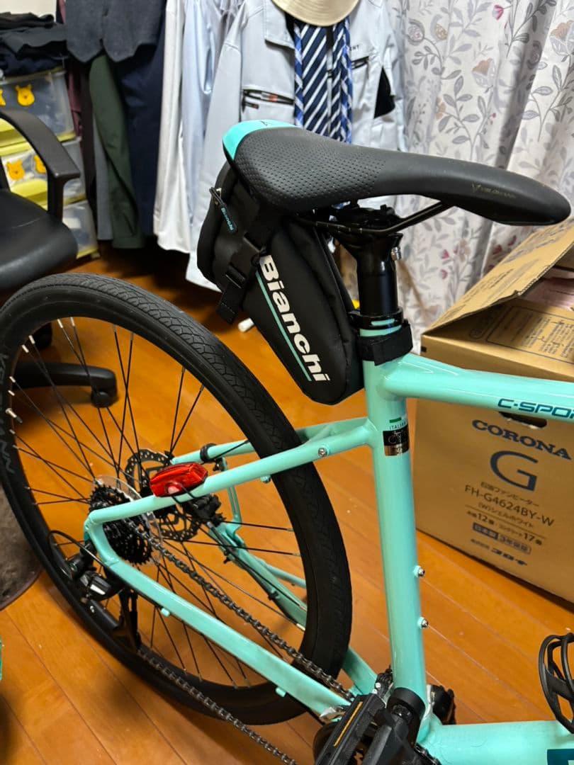 Bianchi C sports 2 油圧式ブレーキ ほぼ新品未使用 引渡し限定