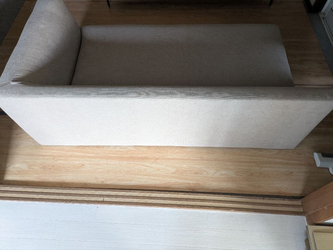 2人用　ローソファー　ベージュ　25日までの出品