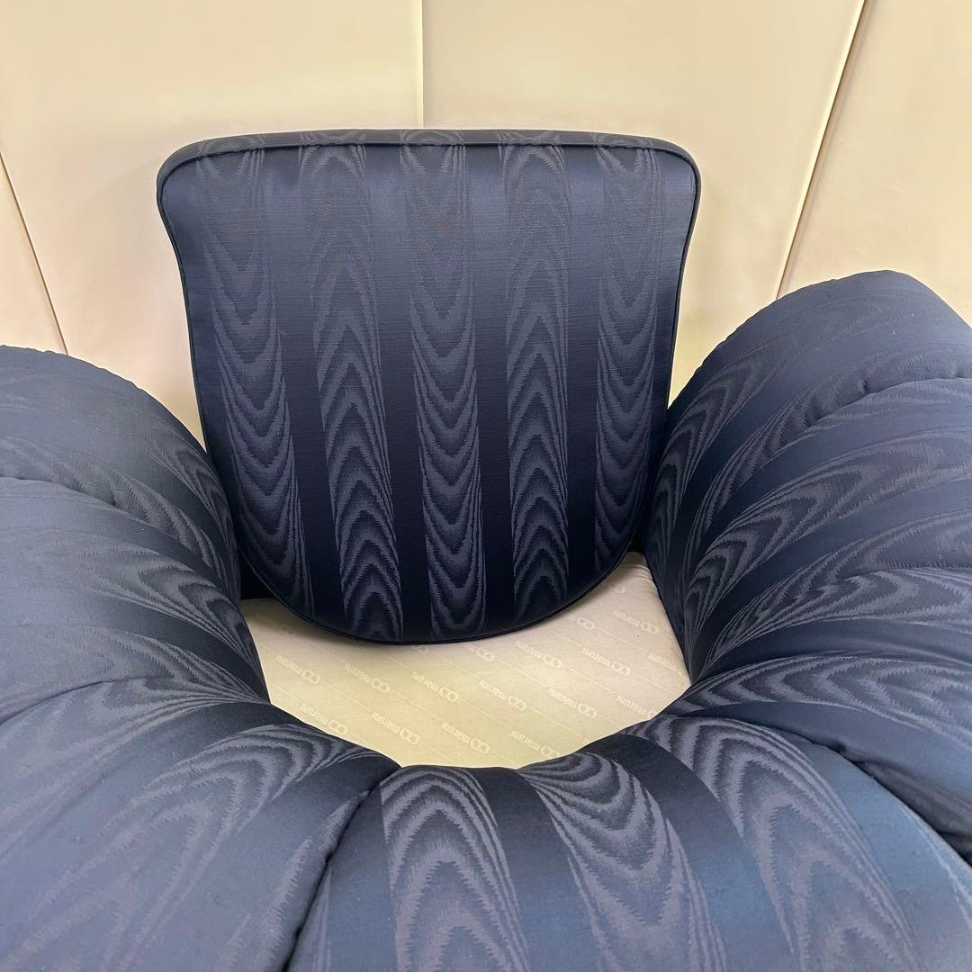 マルニ　KENT-COURT ケントコート　1人ソファ ネイビー　シェルソファー