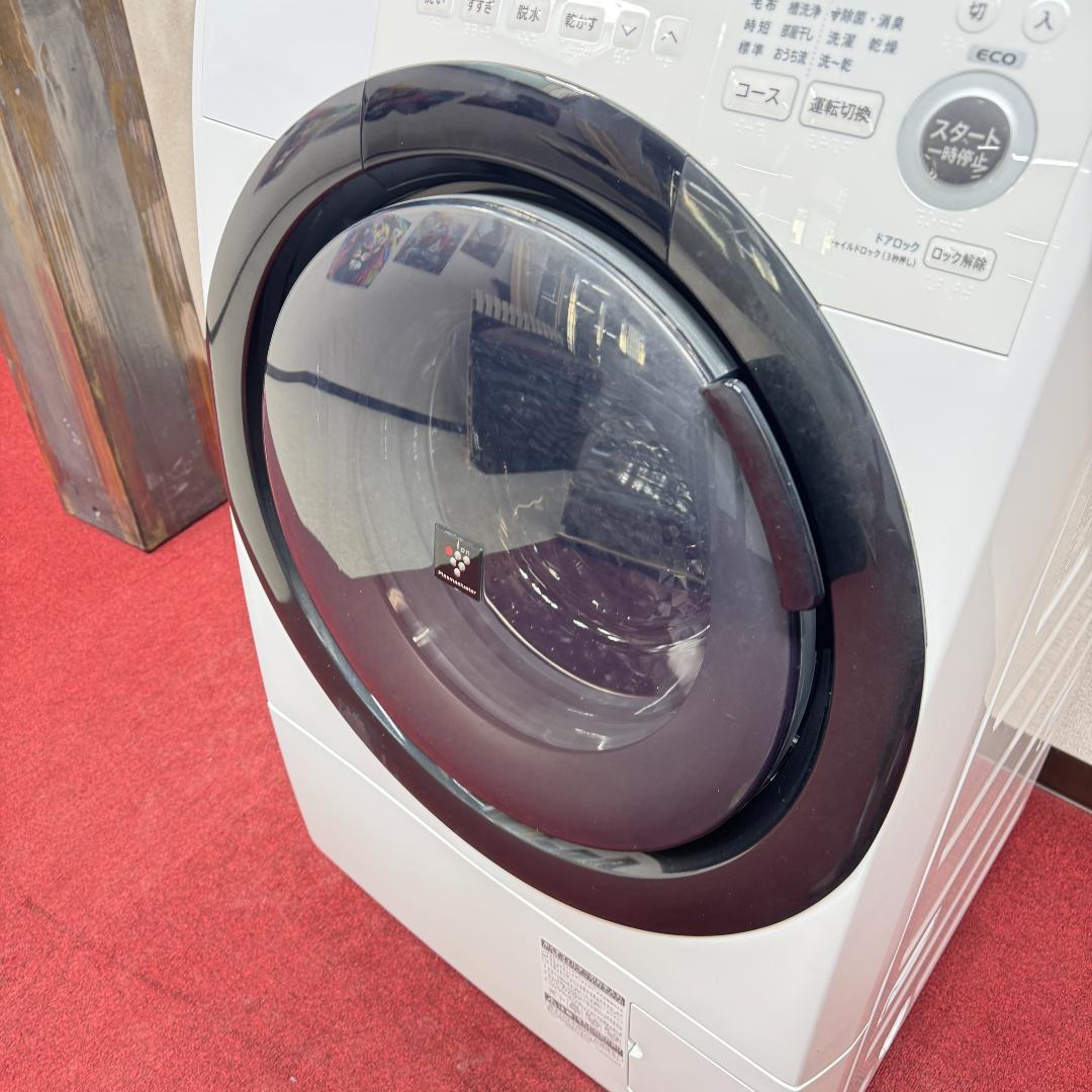 東京23区送料無料　超美品シャープドラム洗濯乾燥機型2021年製　洗浄/除菌済み