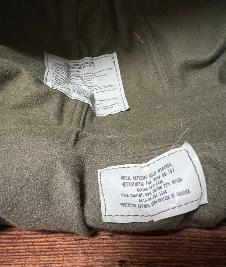 米軍　実物　M-65 フルセット M フィッシュテール waiper