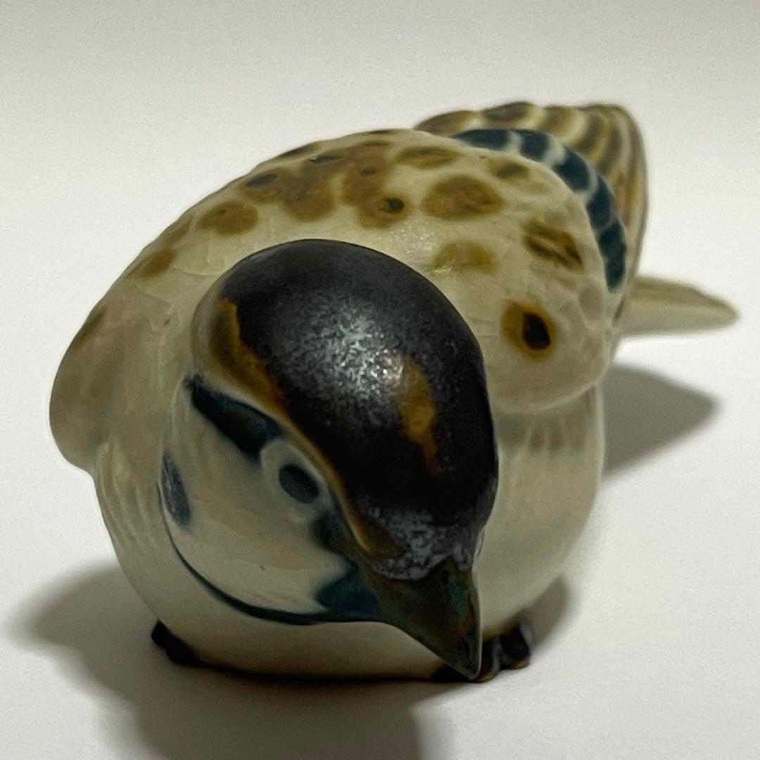 一技庵 林沐雨 群雀 京焼 置物