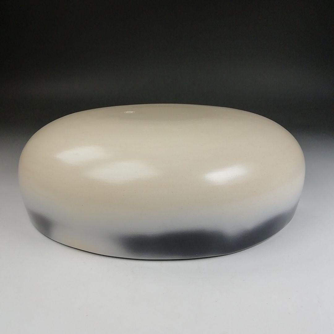 Ｔ８２０　灰器　『雲華焼』『桂窯　寄神崇白 造』　共箱　茶道具