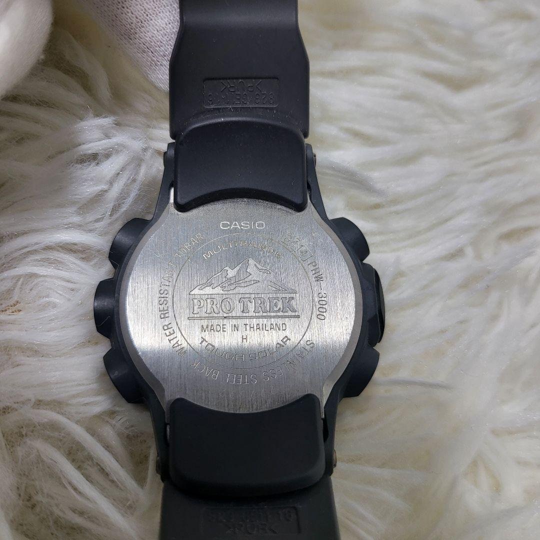 極美品 PROTREK PRW-3000 電波ソーラー ブラック 稼働