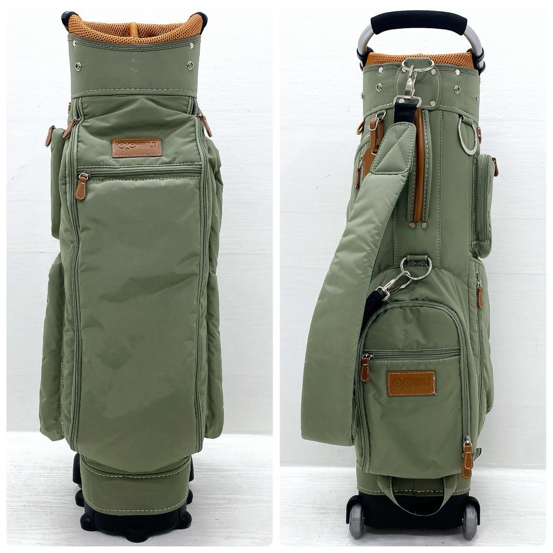 【美品‼】 OOWLS オウルス キャスター付 キャディバッグ ゴルフバッグ