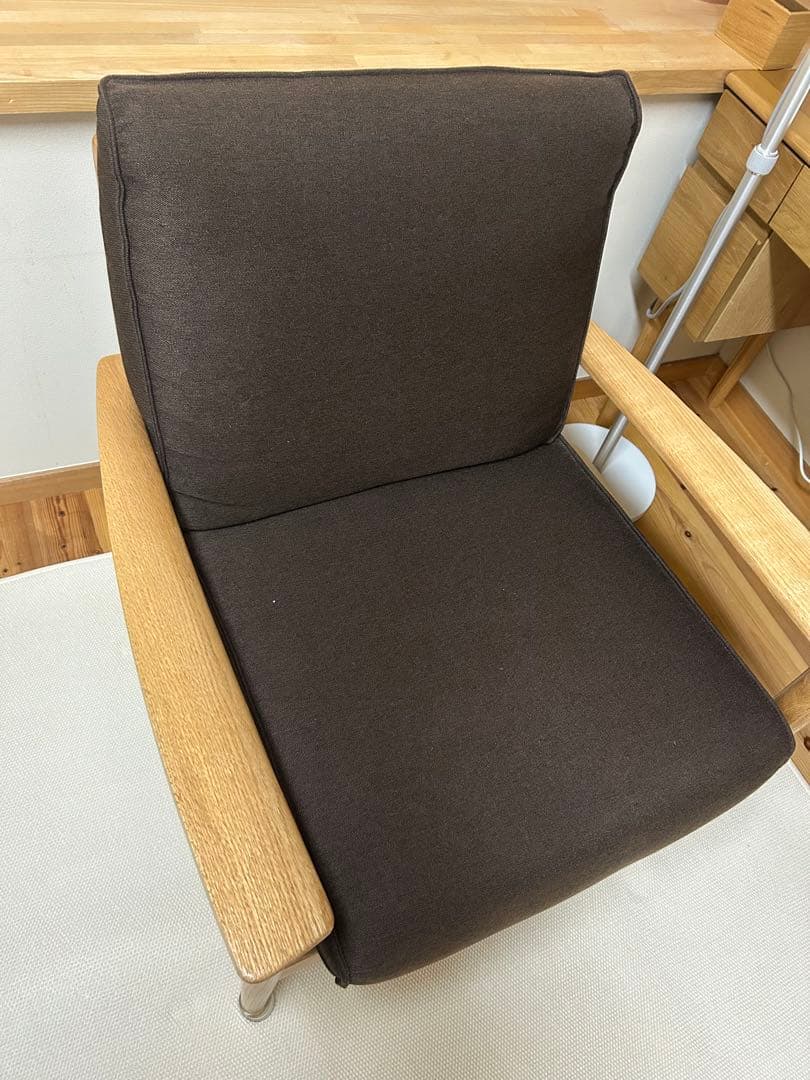限定値下げ　大塚家具　アームチェア　シネマN3 幅73cm レッドオーク材