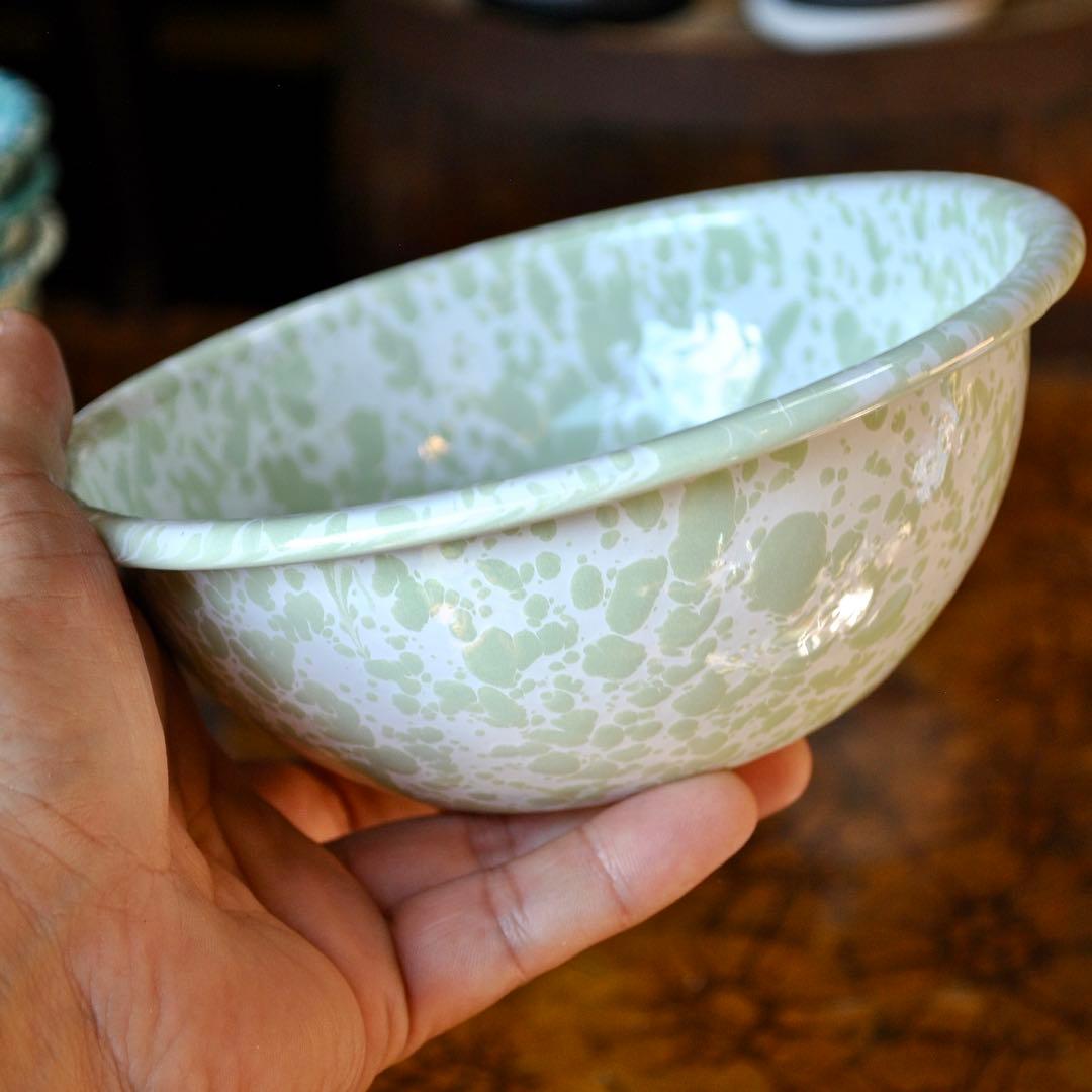 クロウキャニオンホーム★ホーロー食器【ライトグリーン4点セット】琺瑯食器