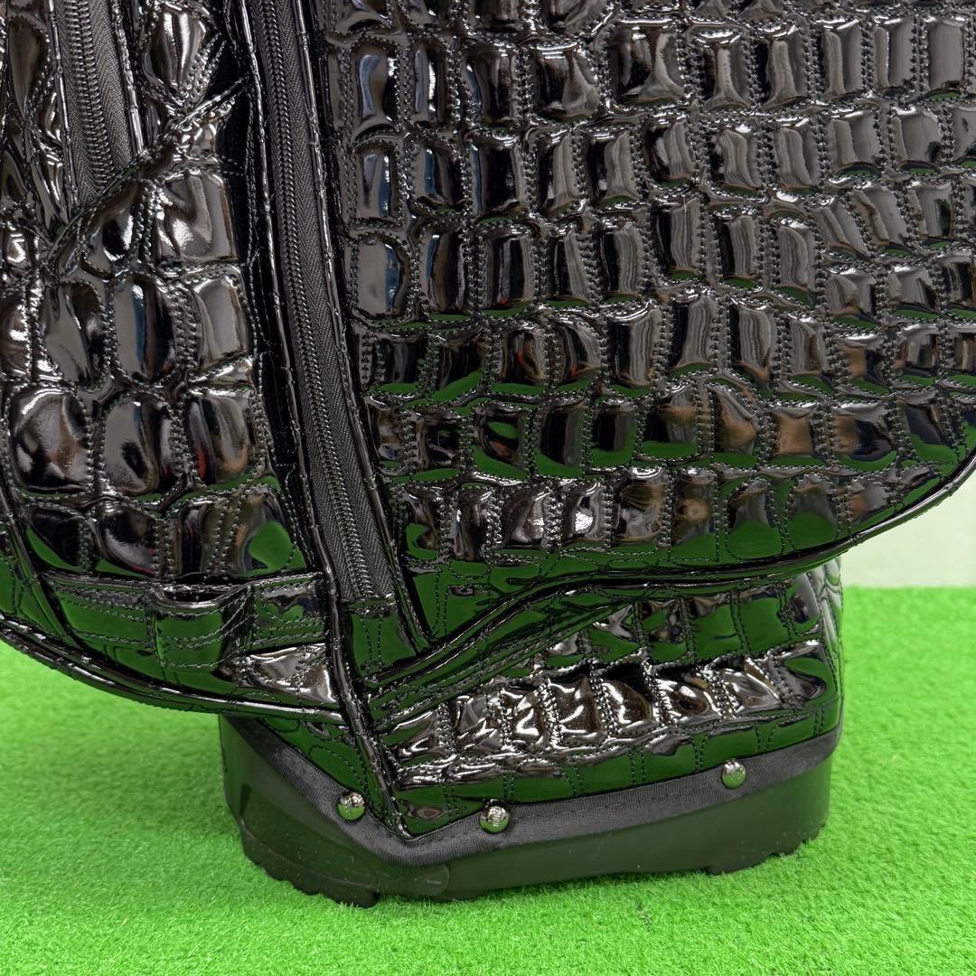 OUUL オウル アリゲーター キャディバッグ ゴルフバッグ ブラック