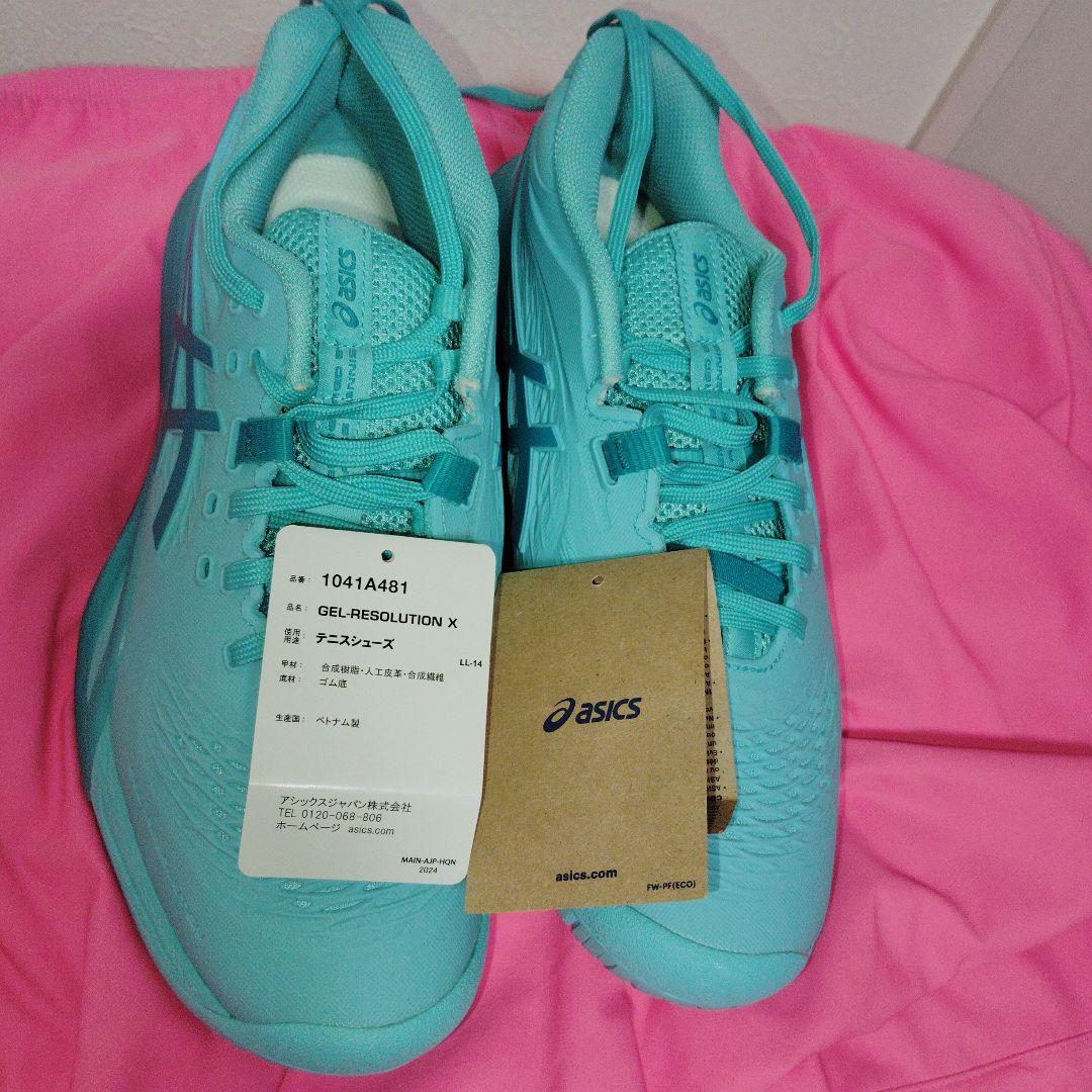 美品asics GEL-RESOLUTION X 25.5 2Eオールコート用