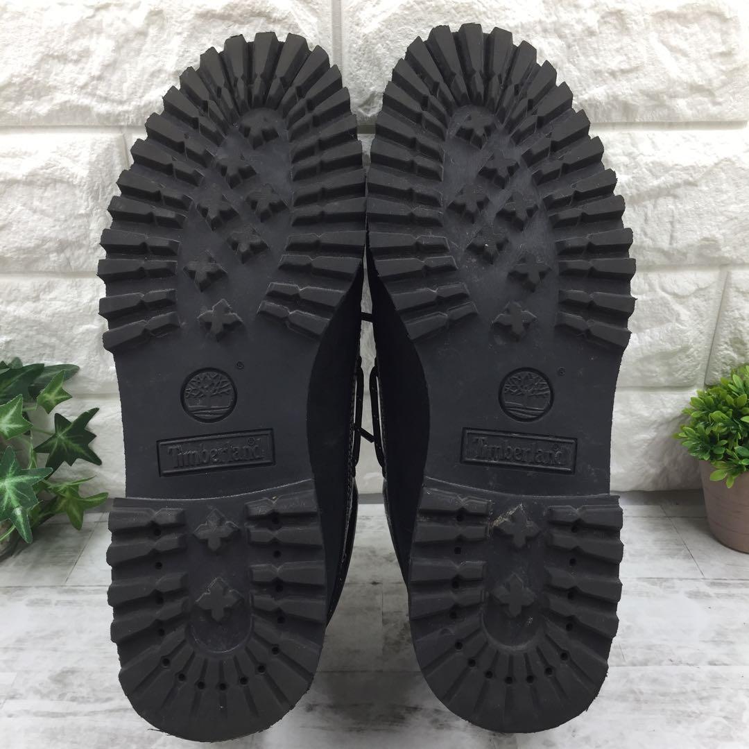 【美品】Timberland ティンバーランド3eyeデッキシューズ黒 25cm