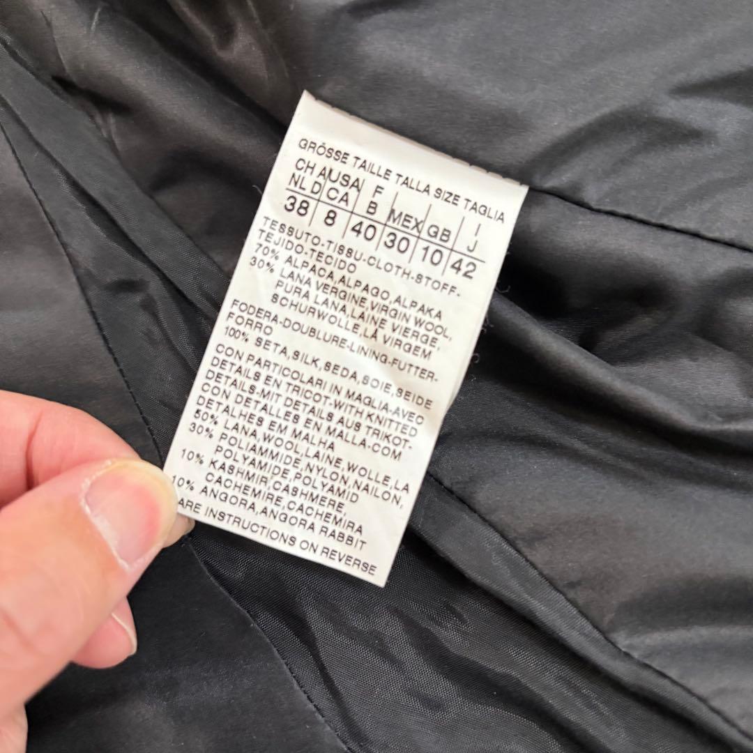 マックスマーラ　Max Mara アルパカ混　3way コート ブラック