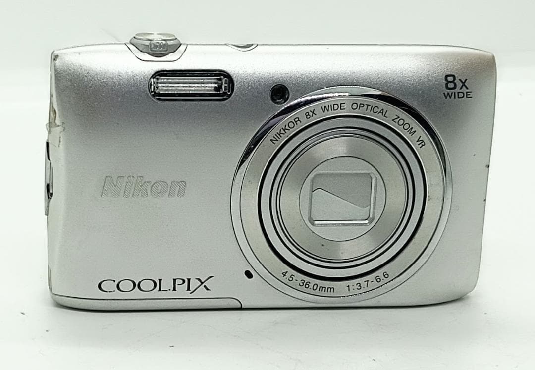 Nikon COOLPIX S3600 デジカメ シルバー 充電器、箱付き