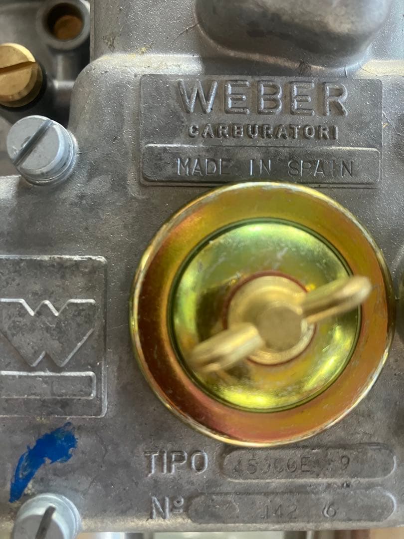 WEBERウエーバー45DCOEスペイン製キャブレター対策前ビンテージ