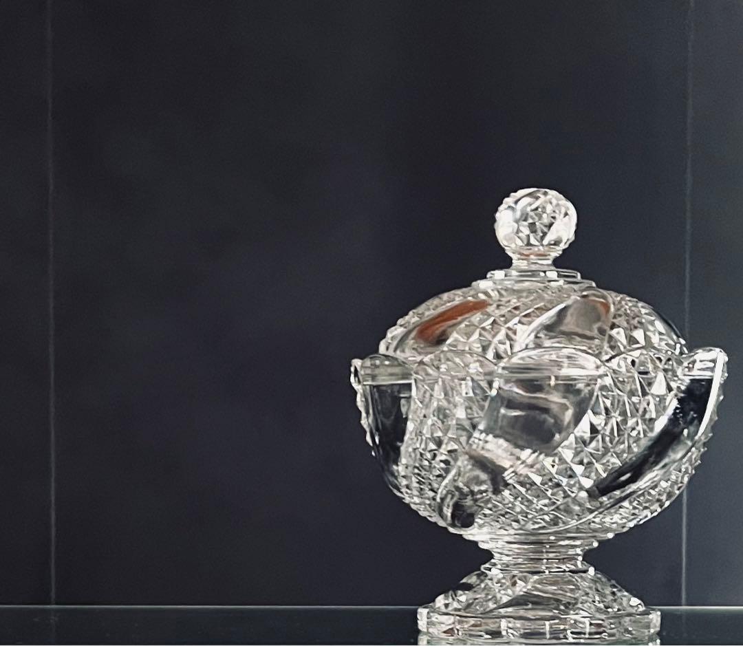 Baccarat バカラ/※大型サイズ　蓋物 セルポンティーヌ サーペンティン