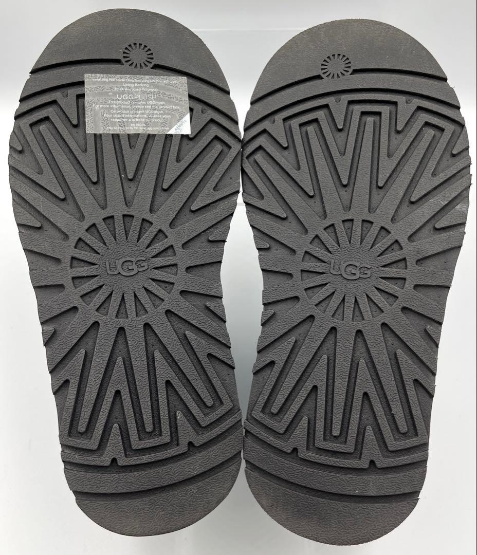 【美品】UGG W CLASSIC MINI DIPPER 厚底ブーツ黒23