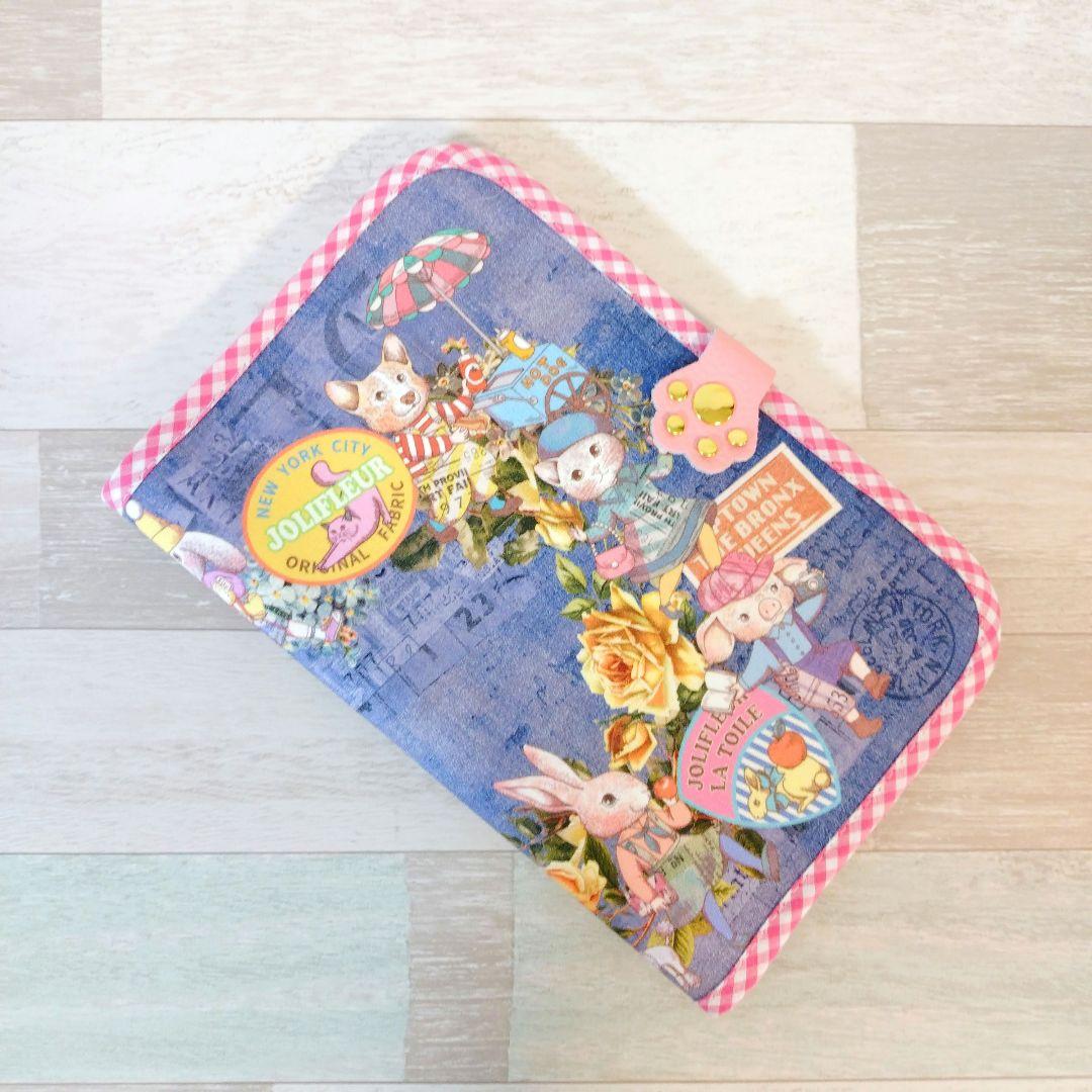 専用☆デニムリメイクバッグ＆手帳カバー☆ジョリーフルール