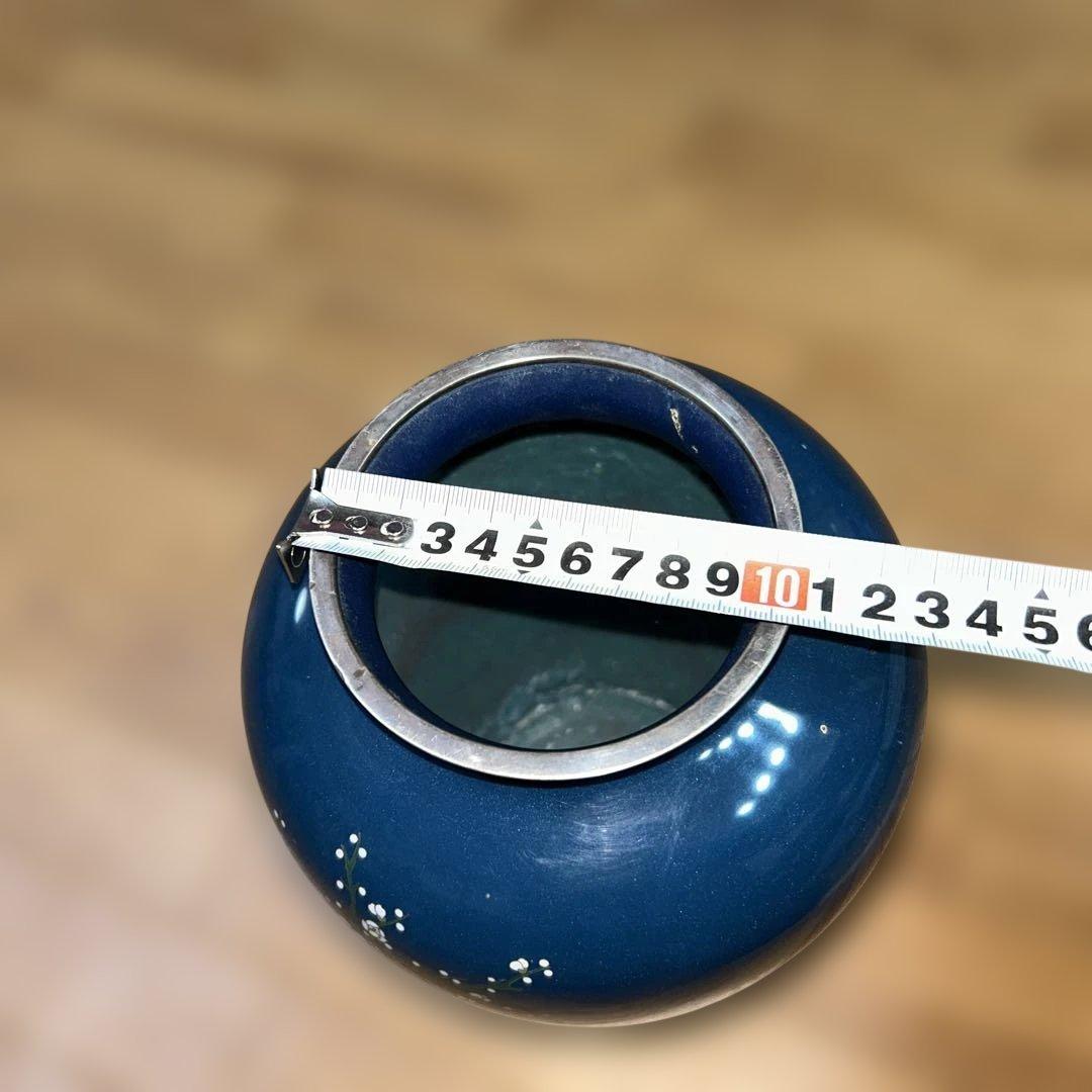 安藤七瀬宝花瓶　純銀