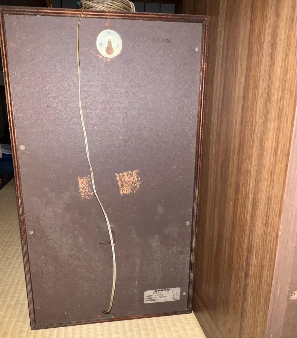 ONKYO 4チャンネルサラウンドスピーカー　木製フレーム