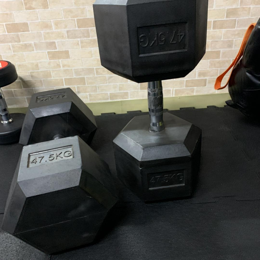 ラバー ヘックス ダンベル 55kg × 2個 セット