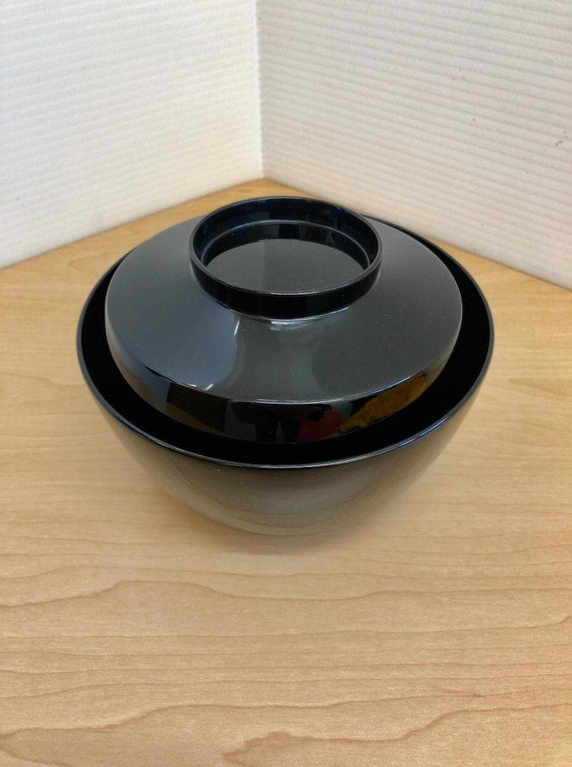 【未使用保管品】輪島屋本店　煮物椀　雑煮椀　５客　13ｃｍ×7ｃｍ※蓋抜