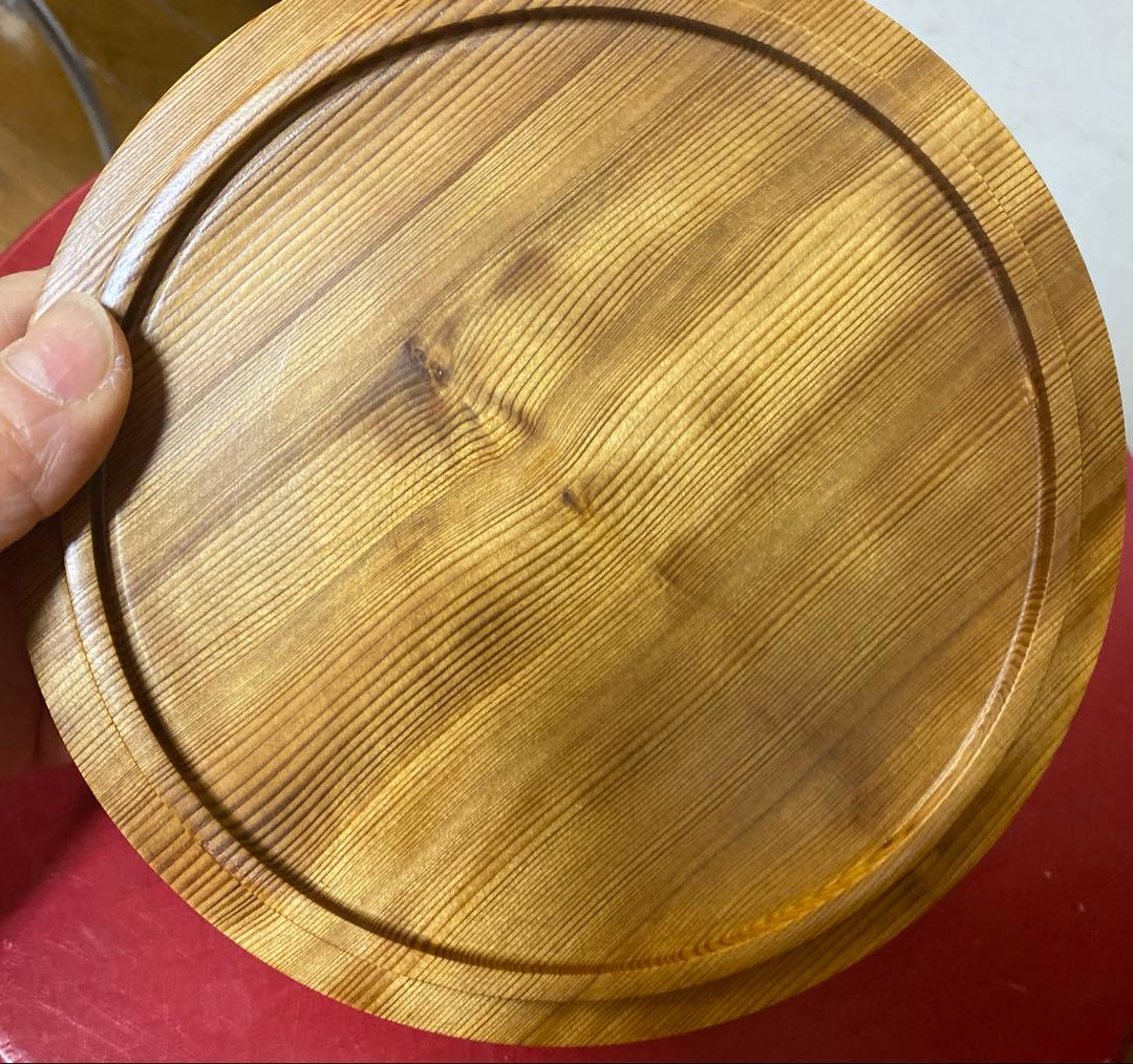 値下げ！銘木屋久杉　無垢　高級菓子器　靖修作