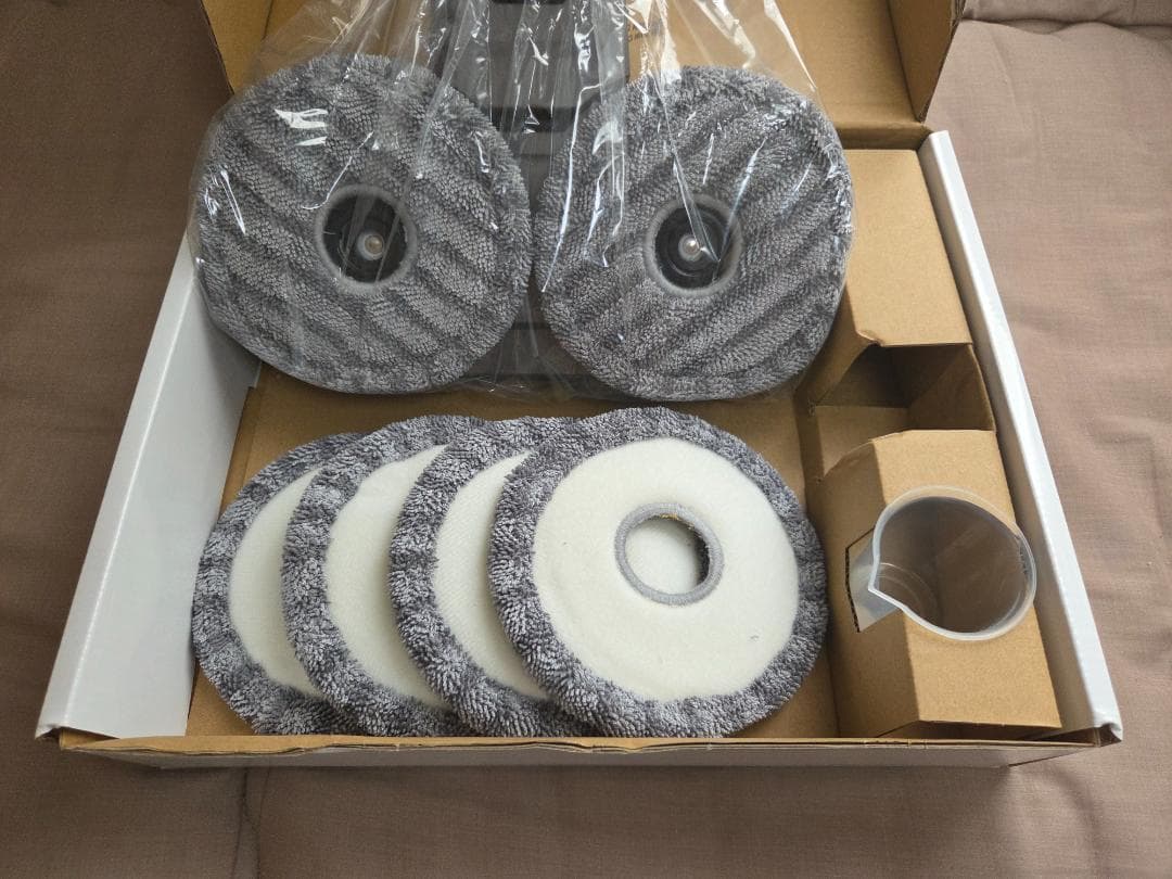 ダイソン対応 電動スチーム 回転モップ