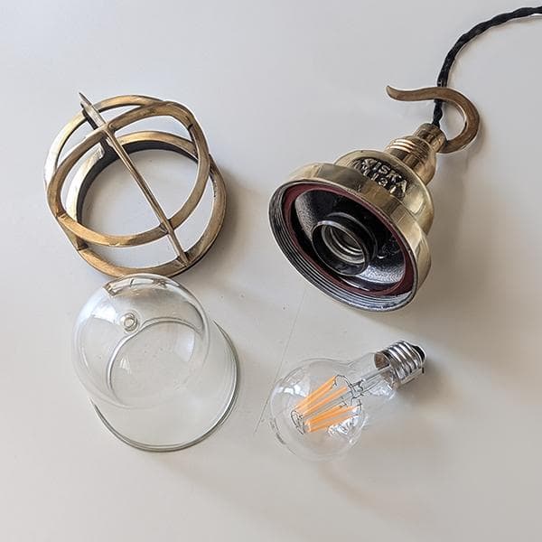 K*y様 ビンテージ WISKA マリンランプ2 工業系 船舶 カフェ