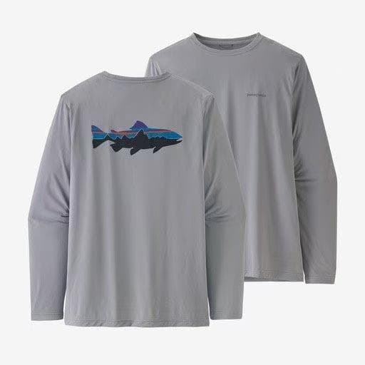 patagonia ロングスリーブ キャプリーン クールデイリー M グレー